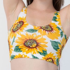 American Apparel Sunflower Crop Top